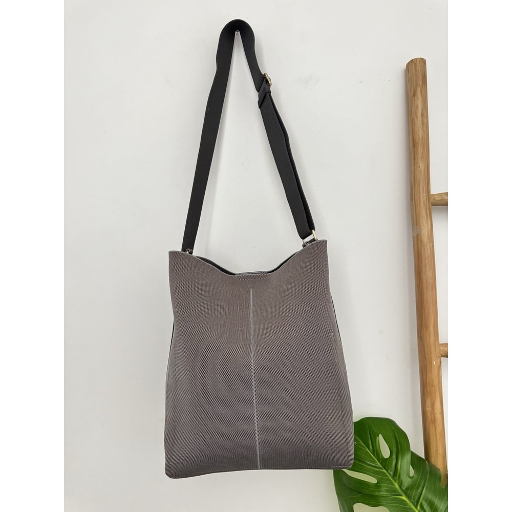 Rothy's The Bucket Bag Gray Tote Bag With Adjustable Strap